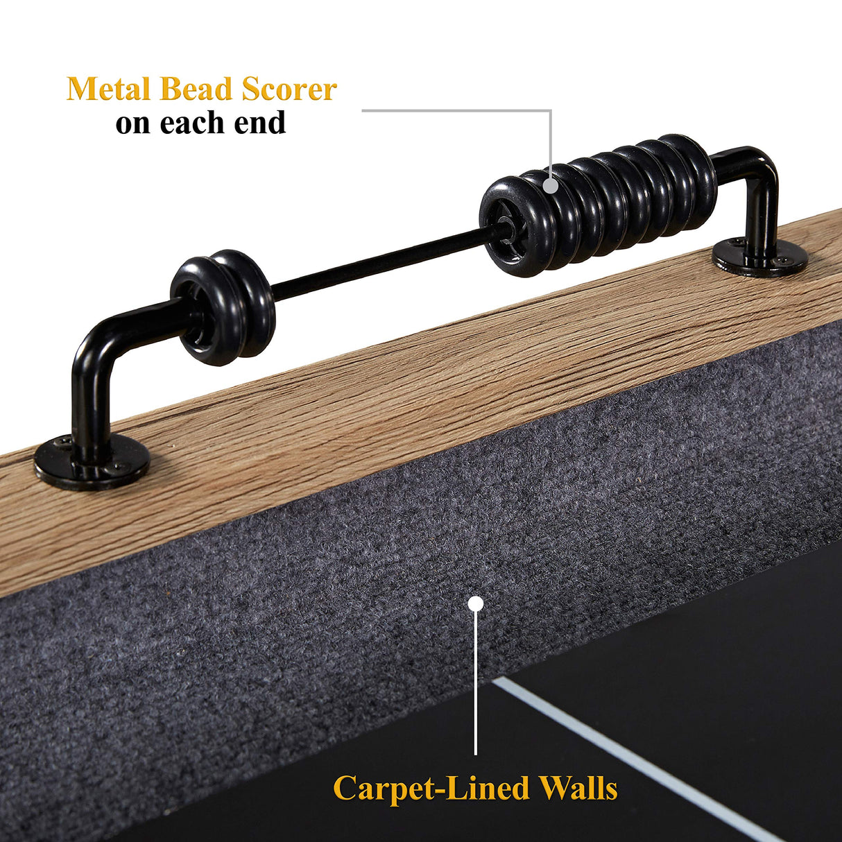 Barrington Billiards 9' Wentworth Shuffleboard Table with Scratch-Resistant Playfield and 8 Puck Set Barrington Billiards