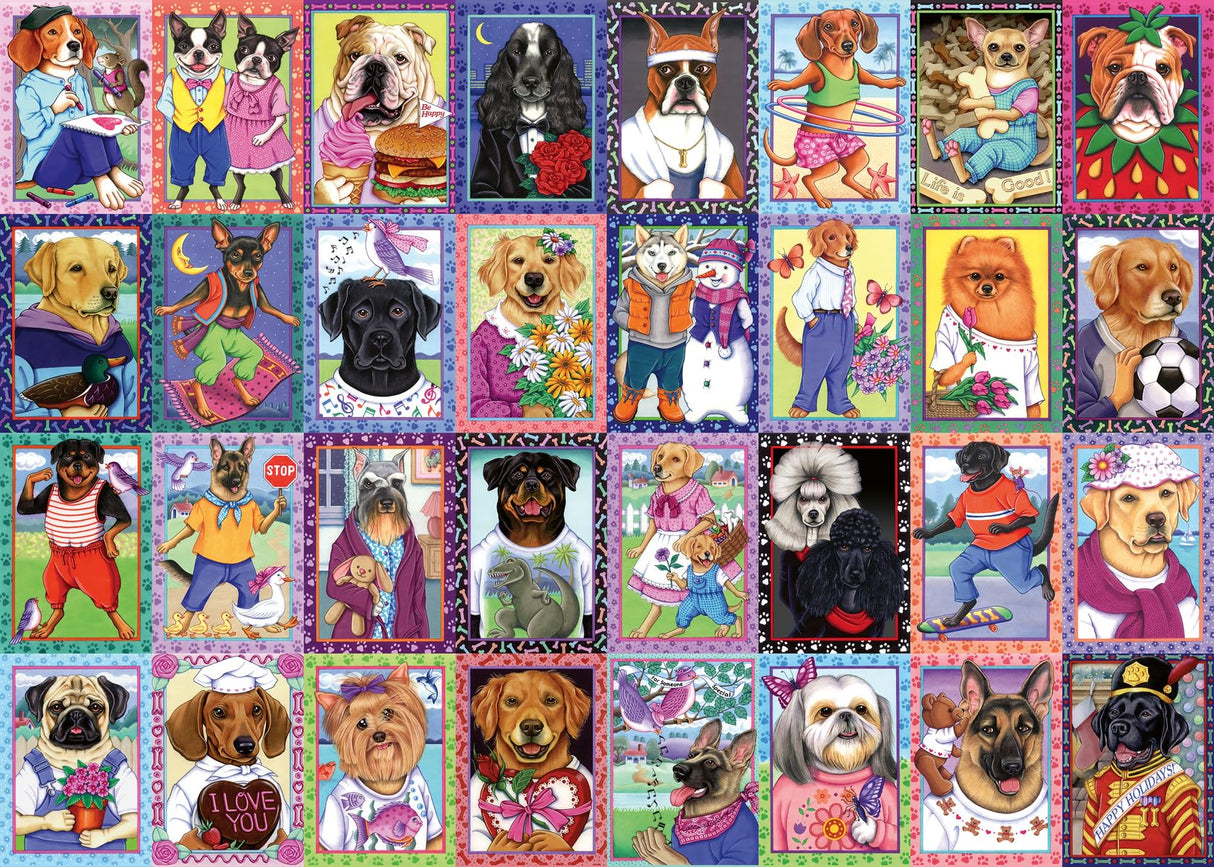 Wonder Forge Dandy Dogs 1000 Piece Jigsaw Puzzle for Adults | Unique, Perfectly-Fitting Pieces | Fun, Vibrant Imagery | Amazon Exclusive Wonder Forge