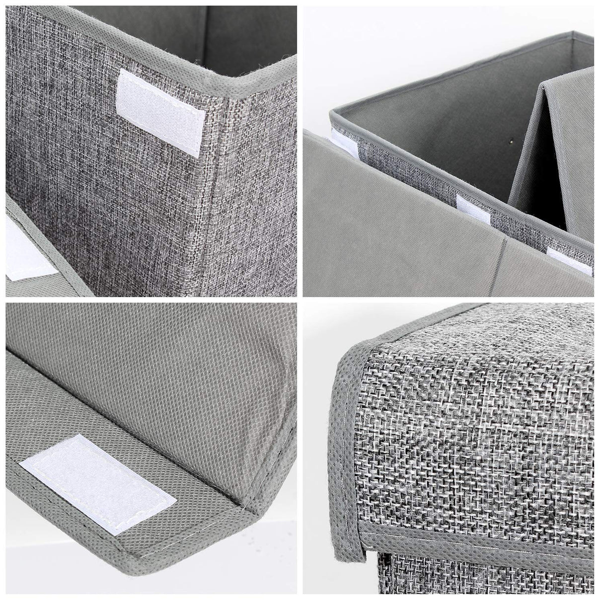 popoly Large Toy Box Chest with Lid, Collapsible Sturdy Toy Storage Organizer Boxes Bins Baskets for Kids, Boys, Girls, Nursery, Playroom, 25"x13" x16" (Linen Gray) popoly