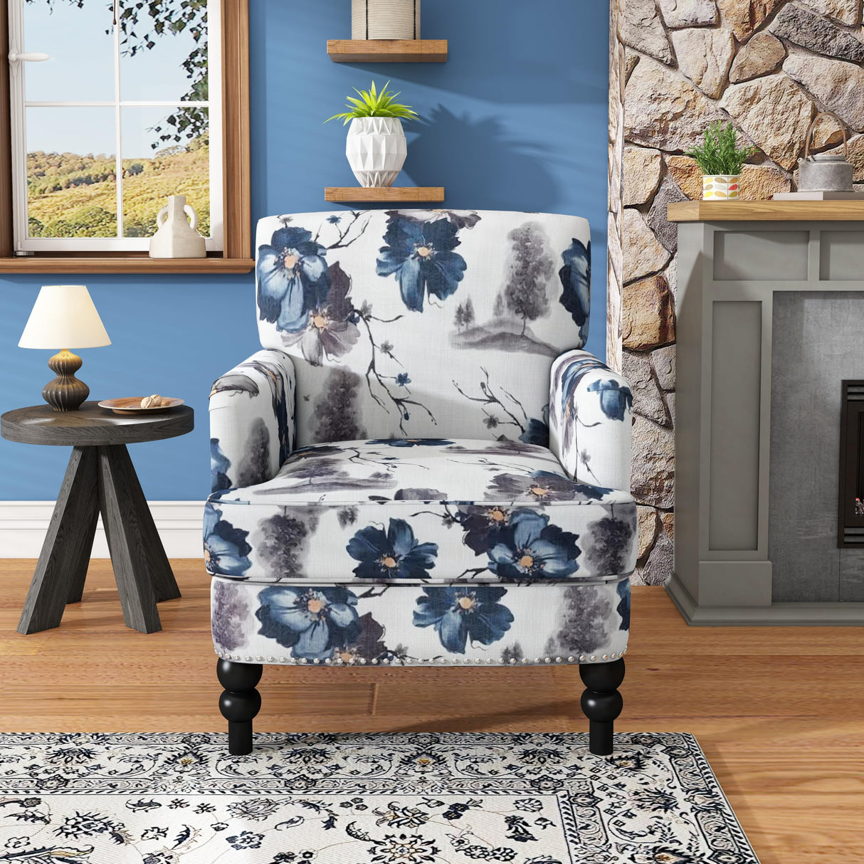 Christopher Knight Home Boaz Fabric Club Chair - Floral Print Christopher Knight Home
