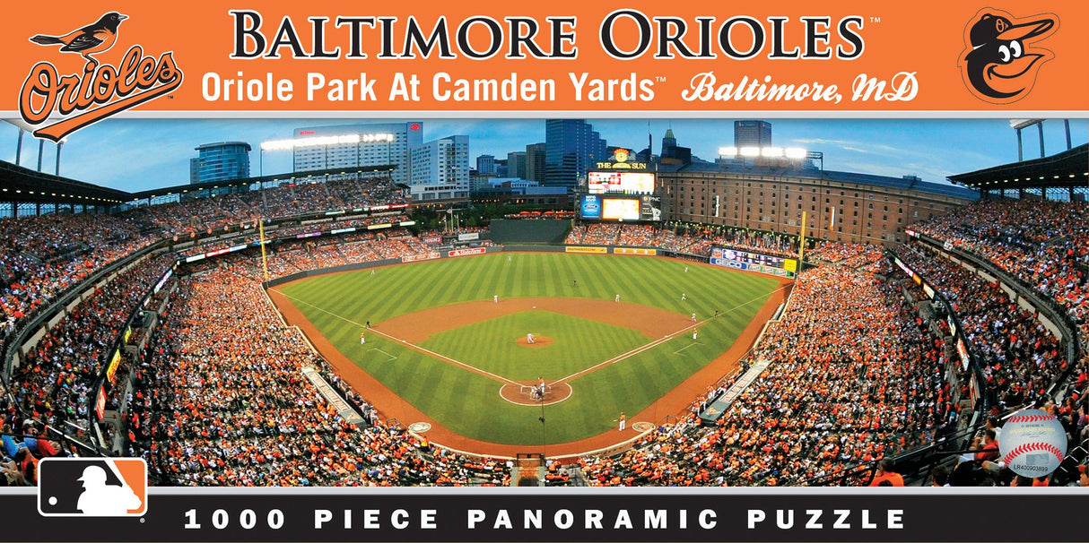 MasterPieces MLB Baltimore Orioles Stadium Panoramic Jigsaw Puzzle, Camden Yards, 1000 Pieces Masterpieces