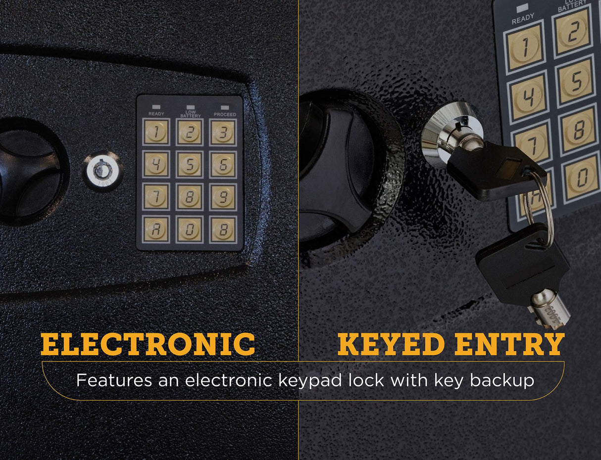 SnapSafe in Wall Long Gun Safe - Secure Heavy Duty Flush Security Safe with Digital Keypad - Use as a Gun Cabinet, Rifle Safe, or Home Safe for Valuables - Installs in Minutes, 44 x 16.25 x 4 Inches SnapSafe