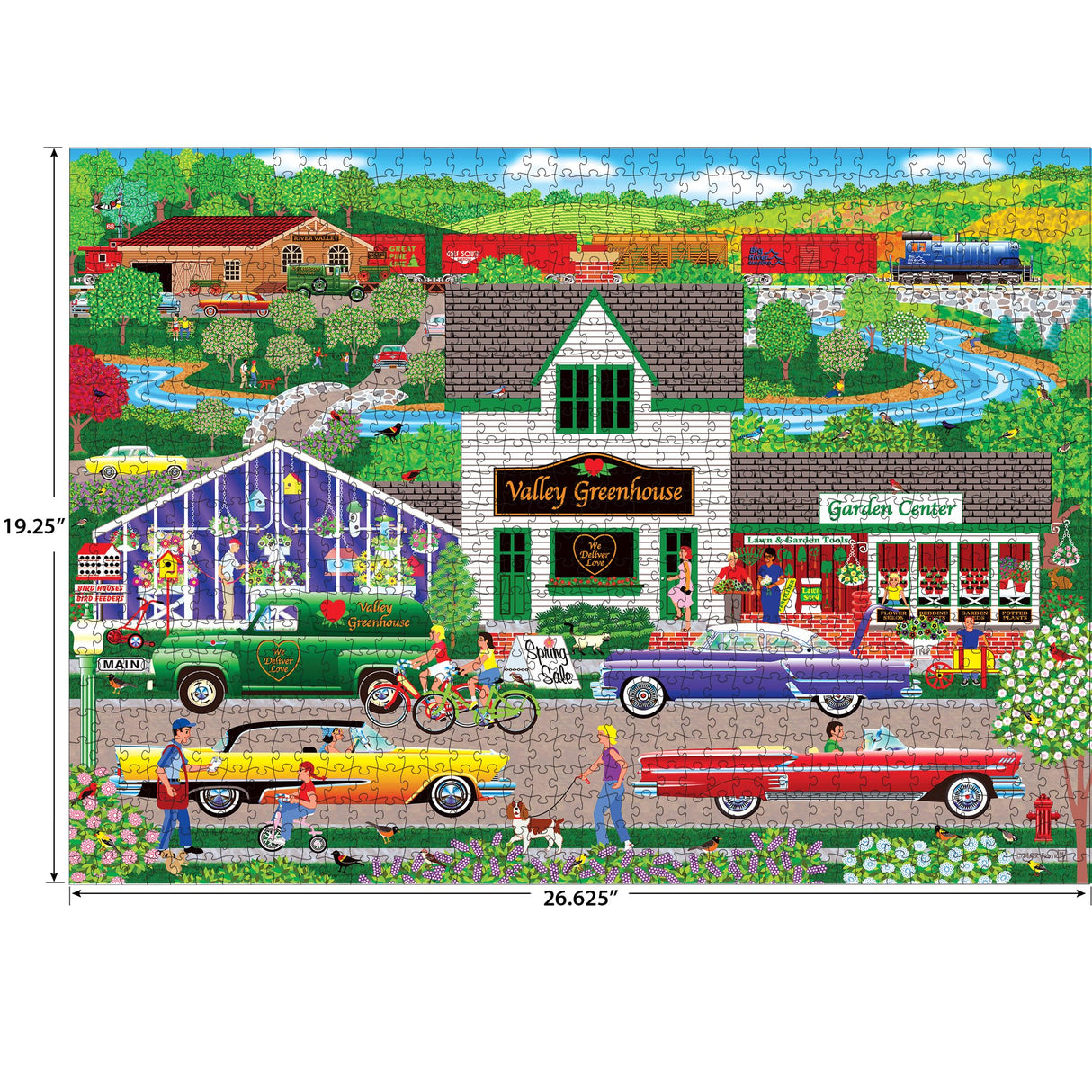 RoseArt Home Country - Flowers from The Valley - 1000 Piece Jigsaw Puzzle RoseArt