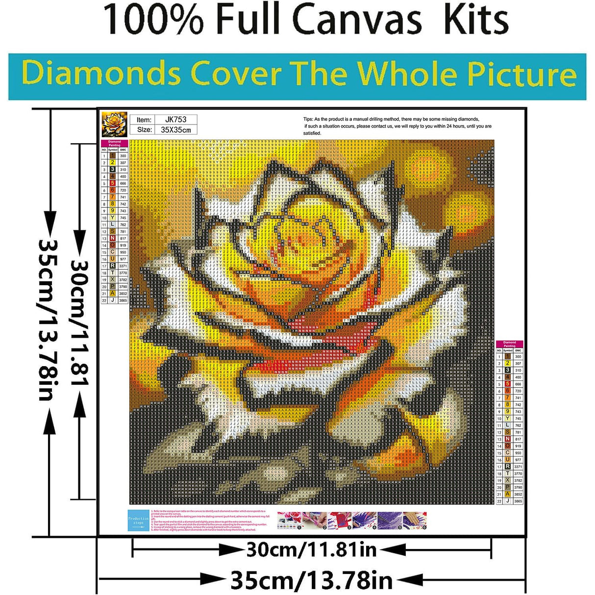 5D Diamond Art Kits for Adults Beginners,Yellow Flower DIY Full Round Drill Diamond Painting Kits,Rose Paint by Diamonds Dots Gem Art Easy,Home Wall Decor 14X14 Inch Acelii