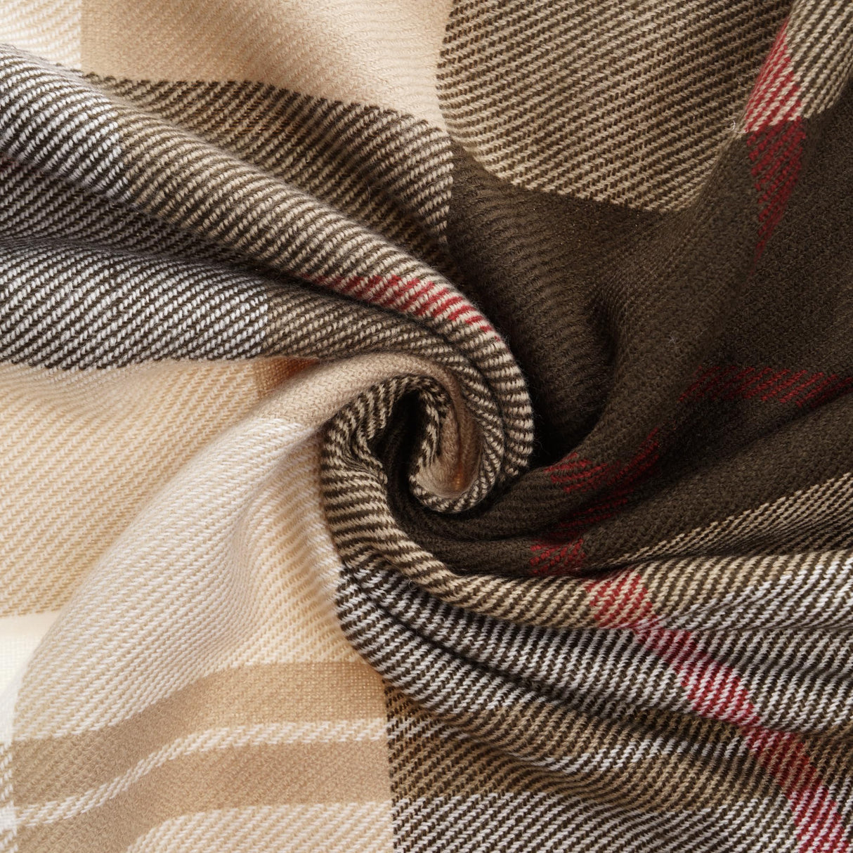 BATTILO HOME Brown Plaid Throw Blanket for Couch - Fall Plaid Blanket Buffalo Plaid Blankets - Lightweight Farmhouse Outdoor Throw Blankets for Bed, Sofa (50"x60", Coffee) BATTILO HOME