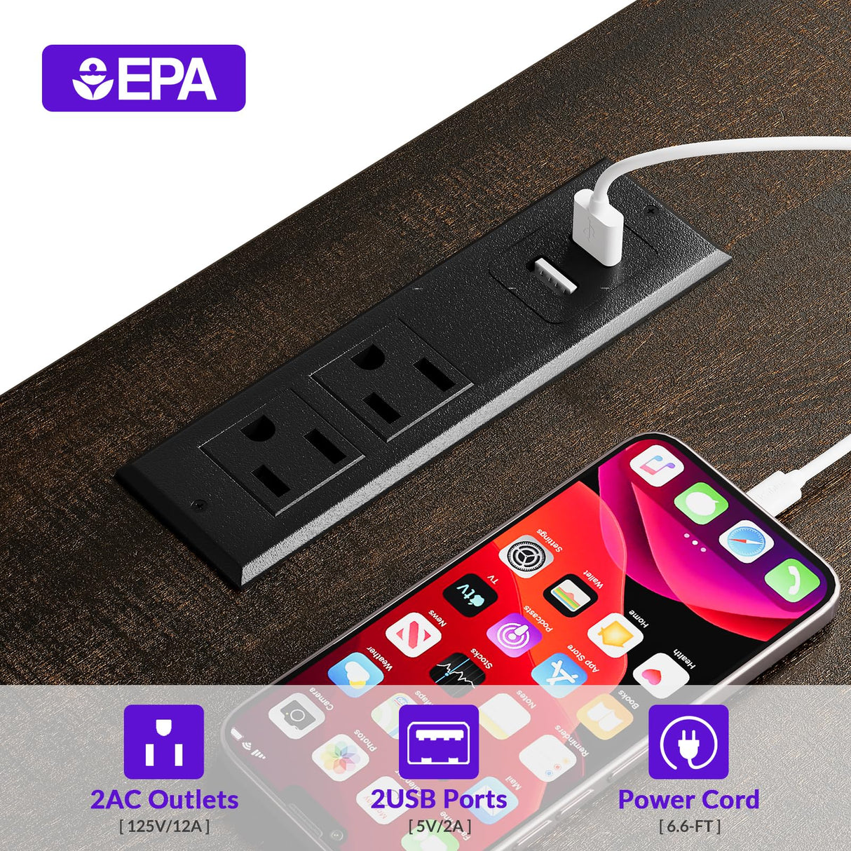 TV Cabinet with Storage LED Lights,Power Outlets,Dresser with 8 Drawers Open Shelf,TV Stand for 32/45/55/65 Inches,Metal Frame & Wood Top Storage Cabinet for Bedroom,Living Room,Hallway Takywep