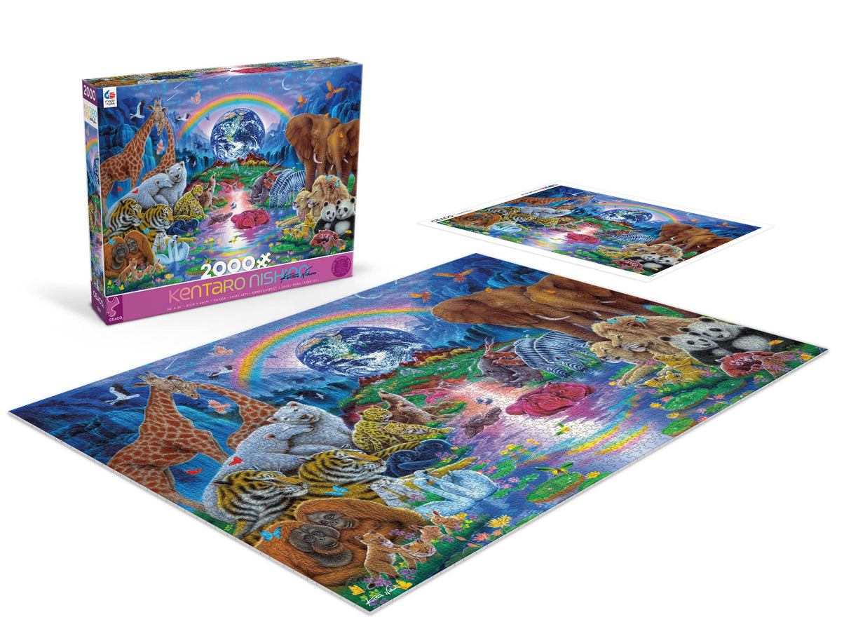 Ceaco - Kentaro Nishino - Family of The Earth - 2000 Piece Jigsaw Puzzle Ceaco