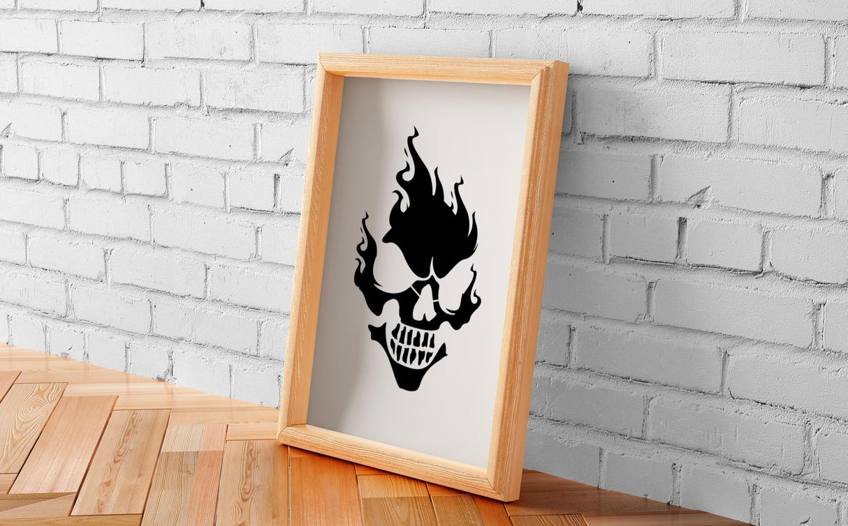 YKW Skull Stencils, 12Pcs Reusable Skeleton Hand Painting Templates, for Wood Walls Chalkboards Rocks DIY Art Projects,Ideal for Crafters, Artists, and Designers YKW