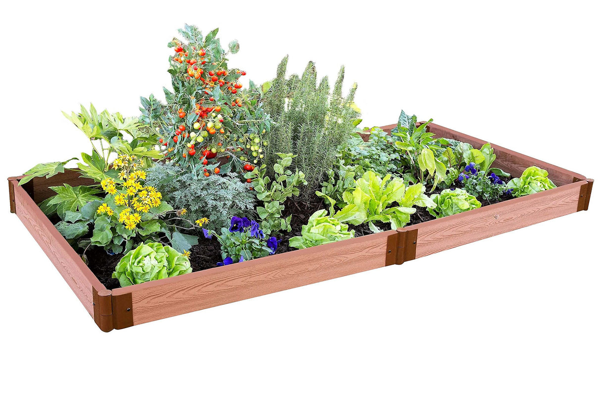 Frame It All Two Inch Series 4' x 8' x 5.5", Composite Raised Garden Bed Kit Frame It All