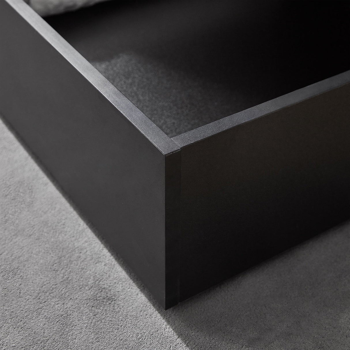 DormCo The Storage MAX - Underbed Wooden Organizer with Wheels - Black DormCo