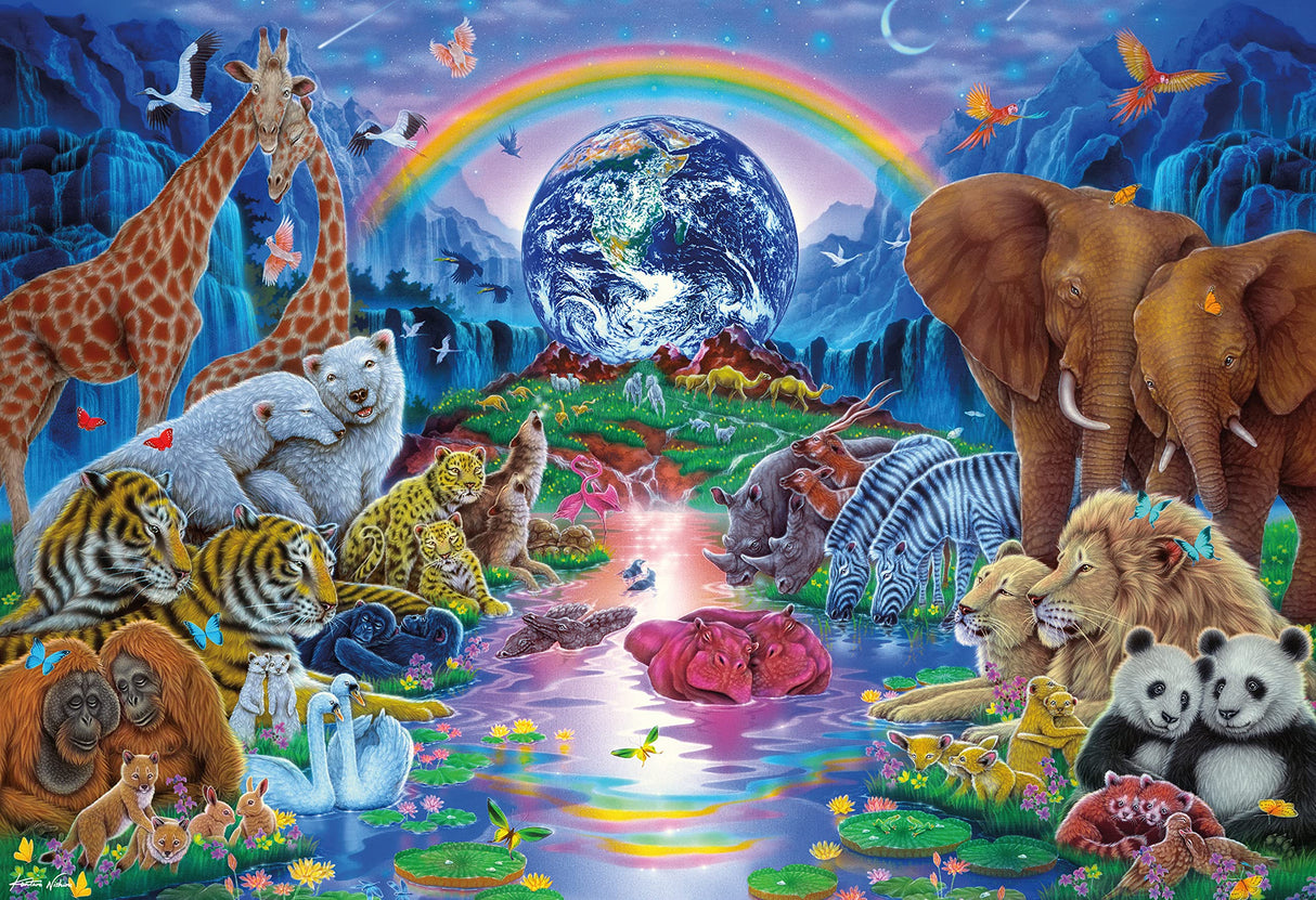 Ceaco - Kentaro Nishino - Family of The Earth - 2000 Piece Jigsaw Puzzle Ceaco