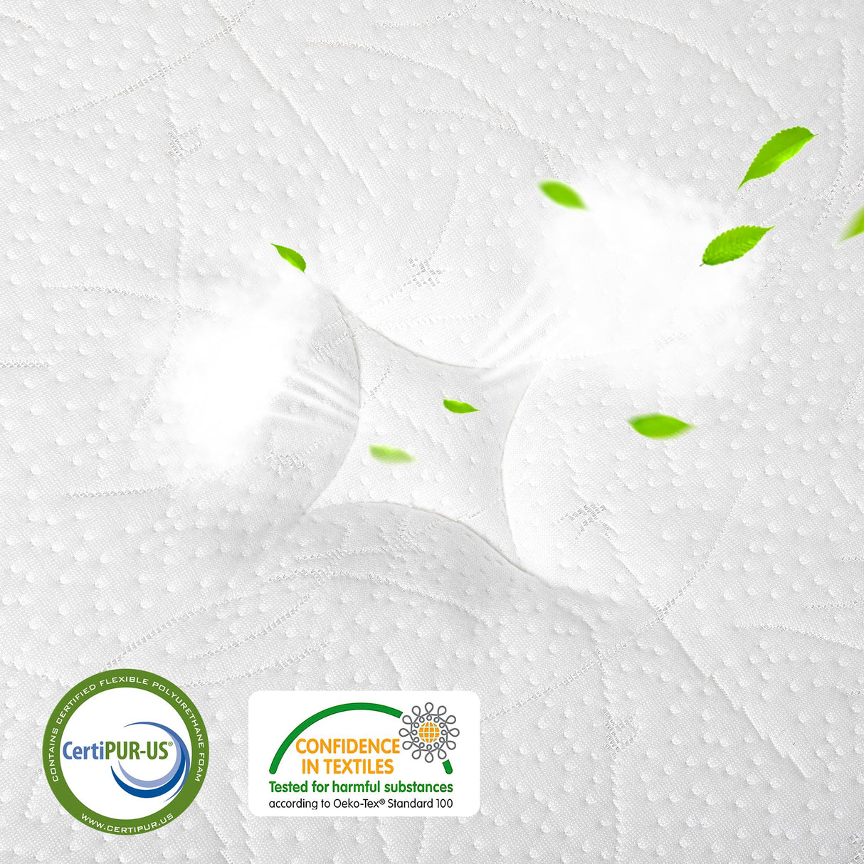 TeQsli Twin Mattress 12 Inch, Sleep Cooler Eggshell Memory Foam and 7 Zone Pocket Innerspring Hybrid Mattress Medium Firm, Twin Bed Mattress in a Box, 100-Night Trial, 10-Year Support TeQsli