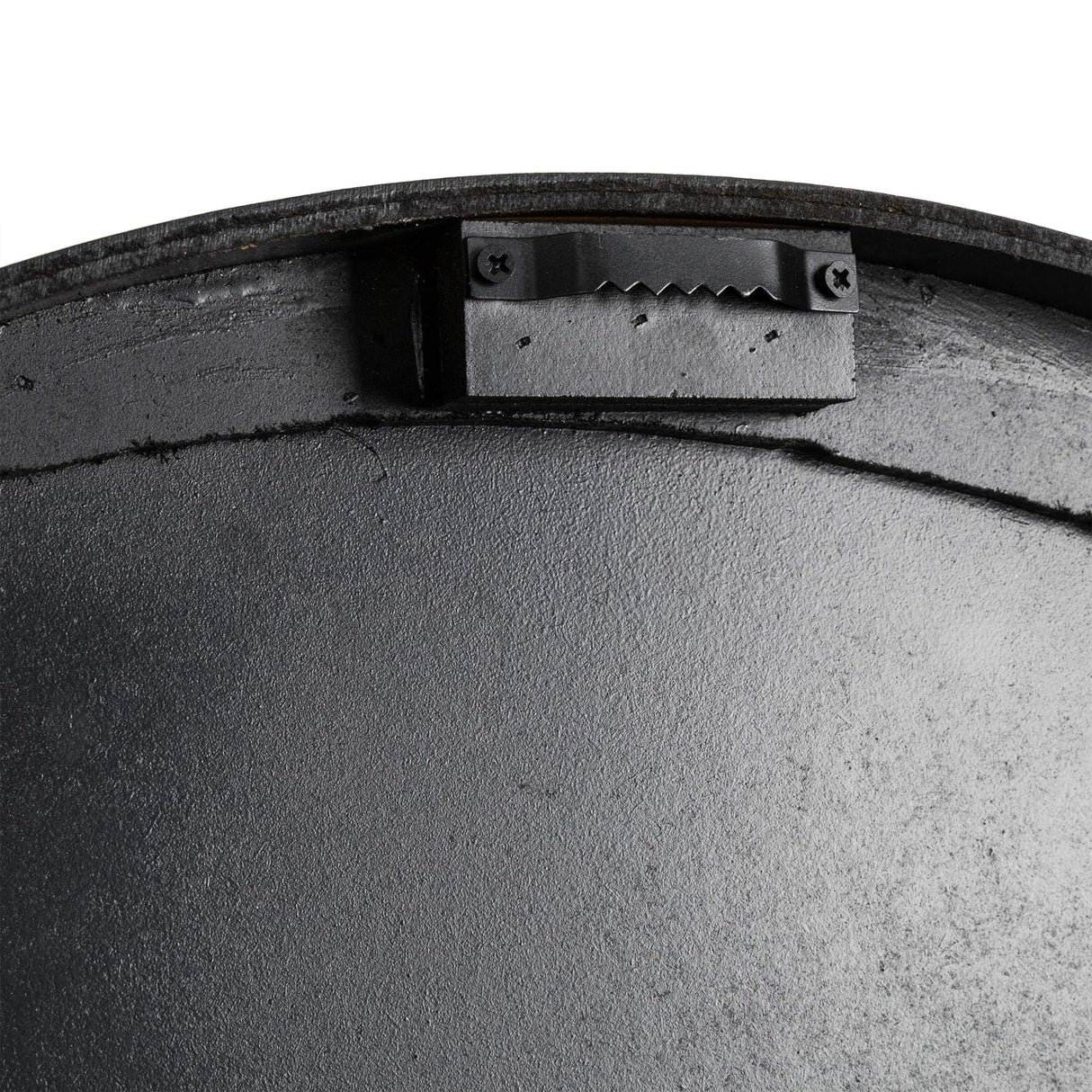 Glitzhome Oversized Rustic Farmhouse Wooden and Galvanized Decorative Large Wall Clock for Home Decor, 27.56", Black Glitzhome