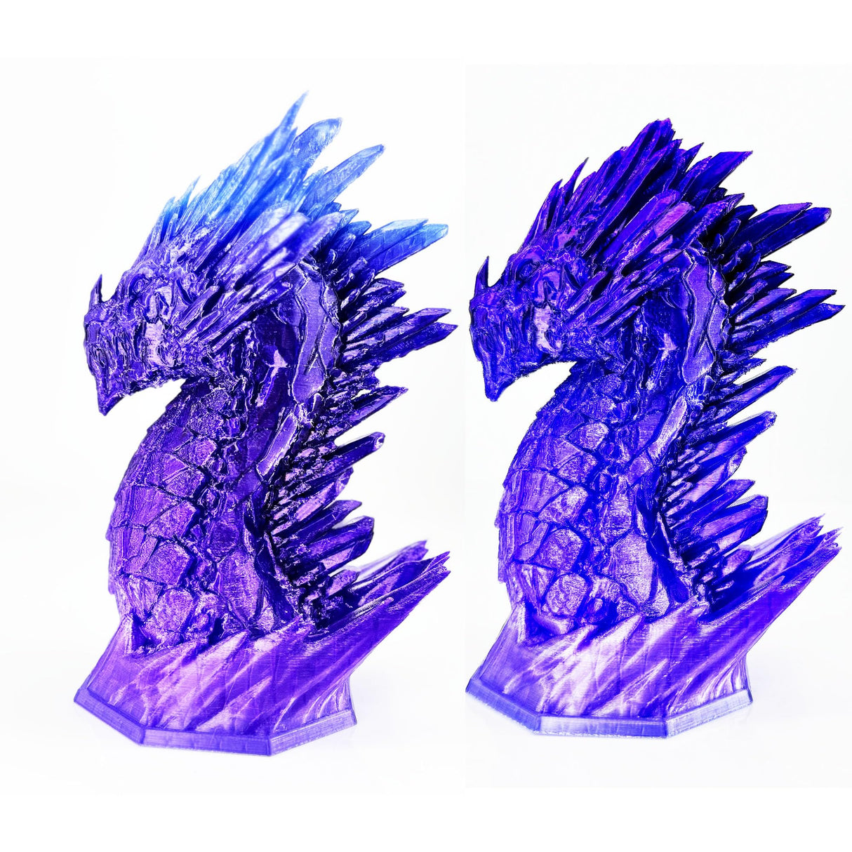 Stronghero3D PETG 3D Printer Filament 1.75 mm,Core Shell Co Extruded, Purple Gradient,Accuracy +/- 0.05 mm net Weight 1 kg for Ender3 Cr10 Stronghero3D