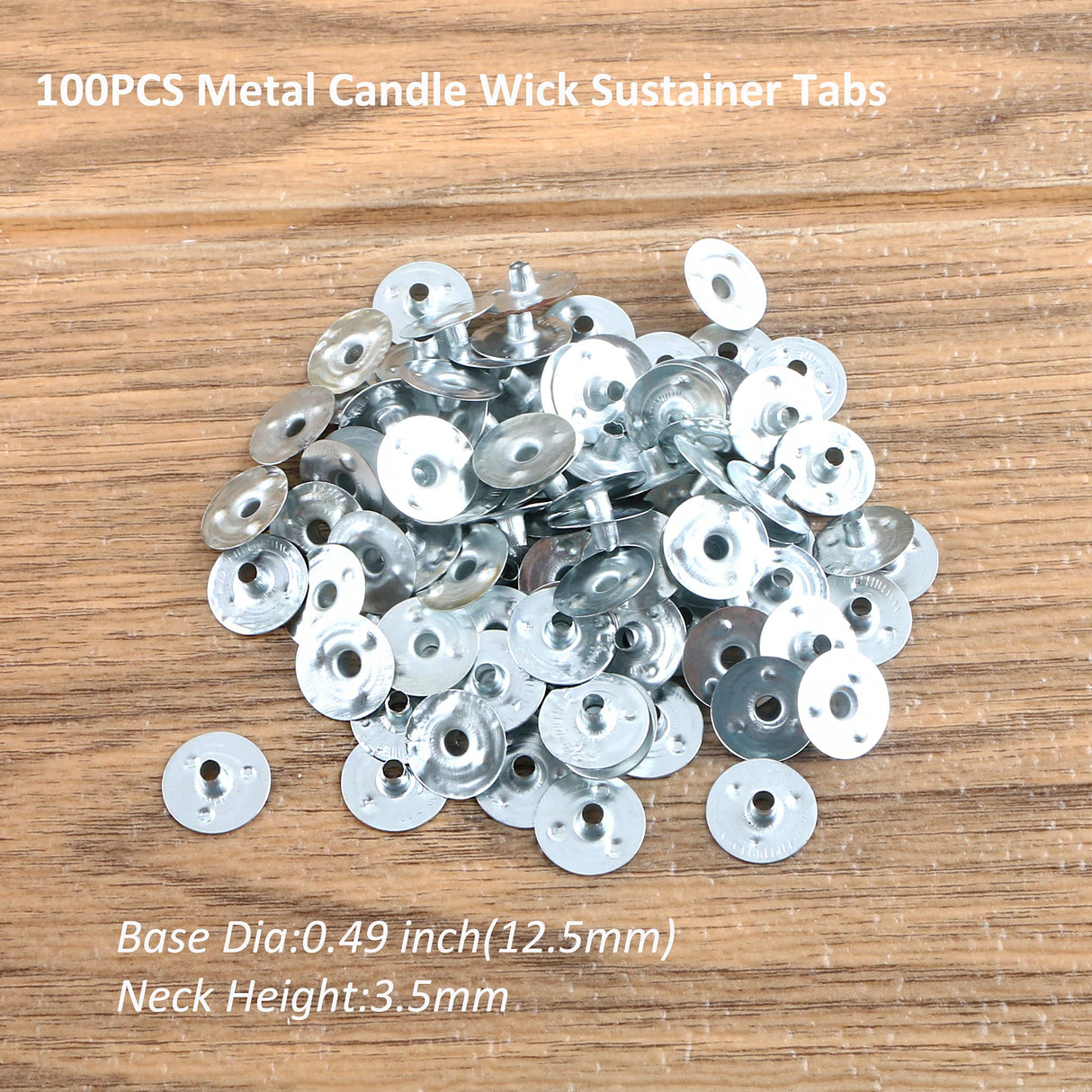 MILIVIXAY 100PCS 10 inch Candle Wicks with 100 Metal Tabs, 100PCS Candle Wick Stickers and 6PCS Wooden Candle Wick Holders - Wicks Coated with Paraffin Wax, Cotton Wicks Kits for Candle Making. MILIVIXAY