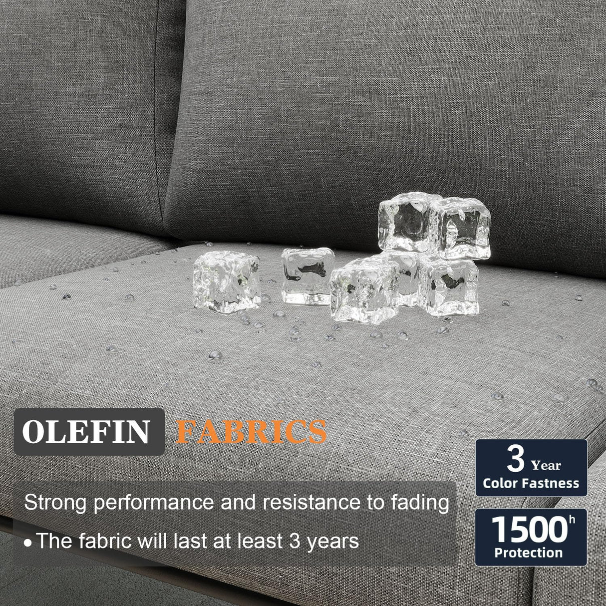 Vakollia 9 Piece Modern Outdoor Rope Wicker Sectional Patio L-Shaped Conversation Sofa Set Deep Seating with Fire Pit Table Vakollia