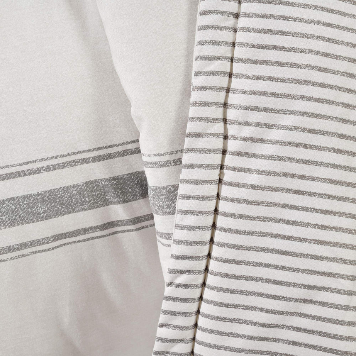 Lush Decor Throw Blanket Farmhouse Stripe, 60" x 50", Gray Lush Decor