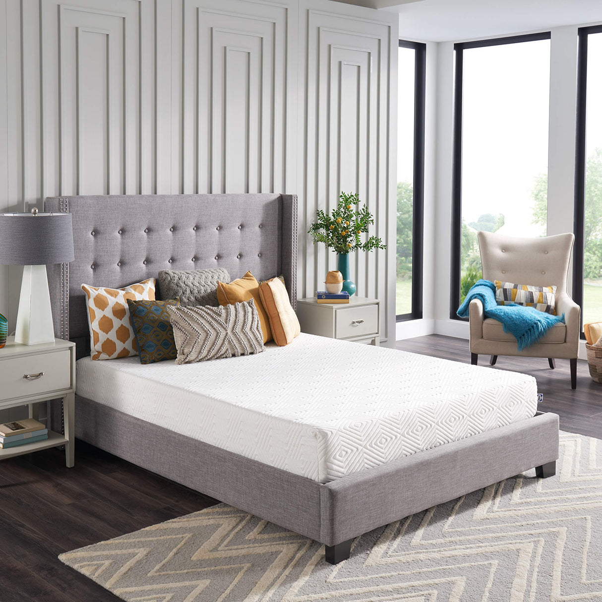 Sealy 8" Firm Adaptive Memory Foam Mattress with CopperChill Technology, Cooling Memory Foam Mattress for Pressure Relief, Twin, White SEALY