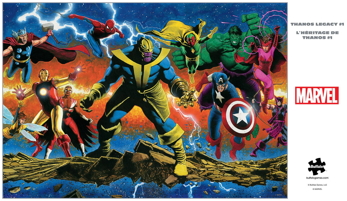 Buffalo Games - Silver Select - Marvel - Thanos Legacy #1-2000 Piece Jigsaw Puzzle for Adults -Challenging Puzzle Perfect for Game Nights - Finished Size is 38.50 x 26.50 Buffalo Games