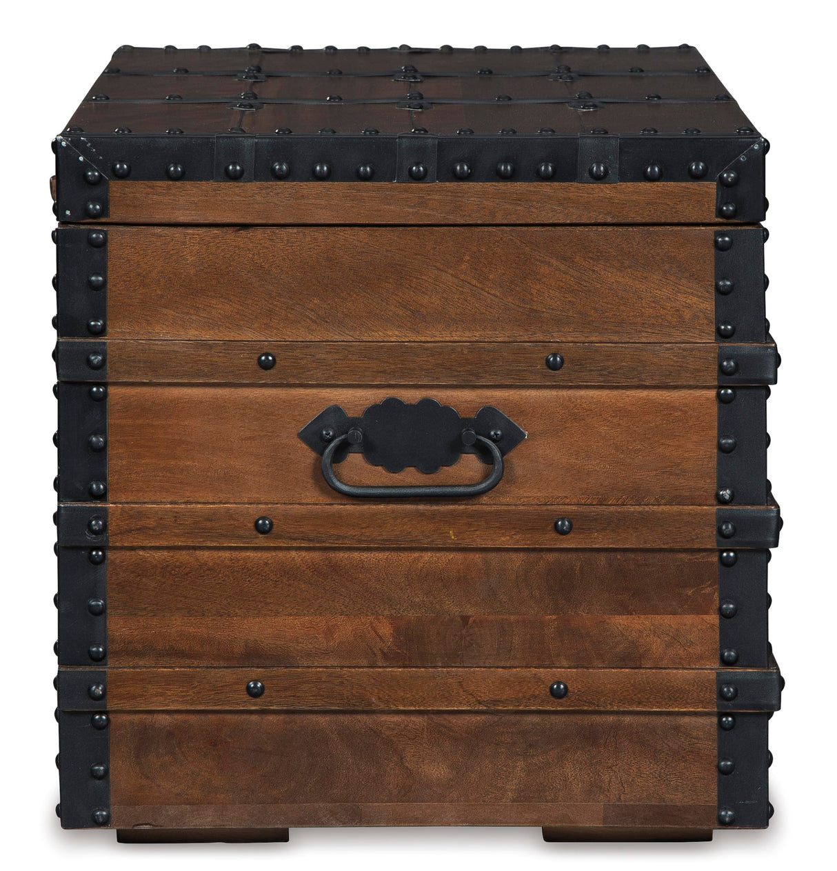 Signature Design by Ashley Kettleby Vintage Wood Storage Trunk or Coffee Table with Lift Top 19", Brown Signature Design by Ashley