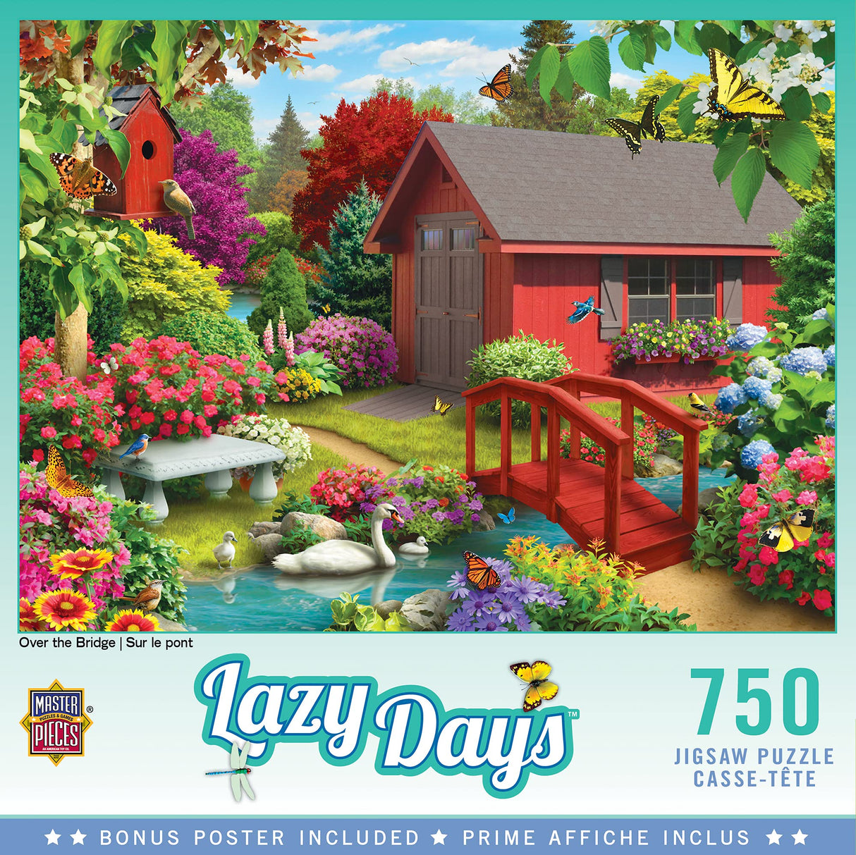 Masterpieces 750 Piece Jigsaw Puzzle for Adults, Family, Or Kids - Over The Bridge - 18"x24" Masterpieces