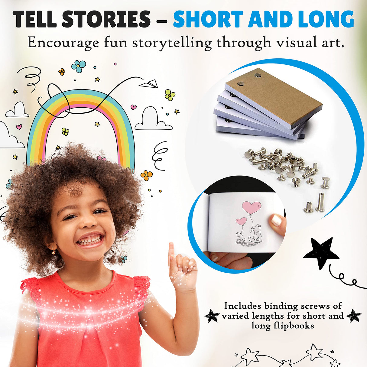 Molcey Flip Book Kit with LED Light Pad. Includes Flipbook Kit Starter Animation, 240 Sheets Blank Animation Paper and Instructions for Making Flip Books, LED Light Pad. for Kids 9-12 6-8 Molcey