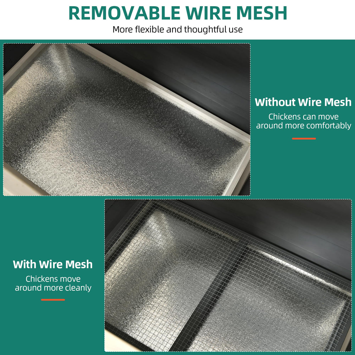 YITAHOME Chicken Coop 11.5ft² Large Wooden Chicken House Chicken Pen Outdoor with 2 Nesting Boxes Poultry Cage Rabbit Hutch Duck Cage with Weatherproof Roof (Grey) YITAHOME