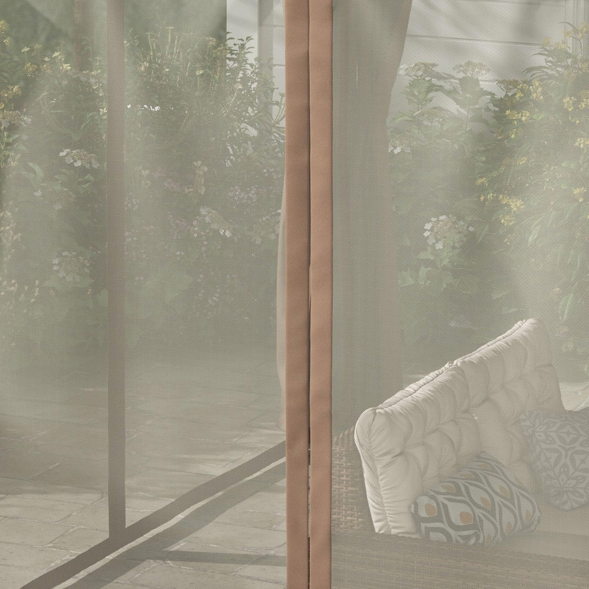 Outsunny 12' x 19' Louvered Pergola Hardtop Gazebo with Adjustable Aluminum Roof and Frame, Outdoor Pergola with Curtains and Netting, for Garden, Lawn, Backyard, and Deck, Wood-Like Outsunny