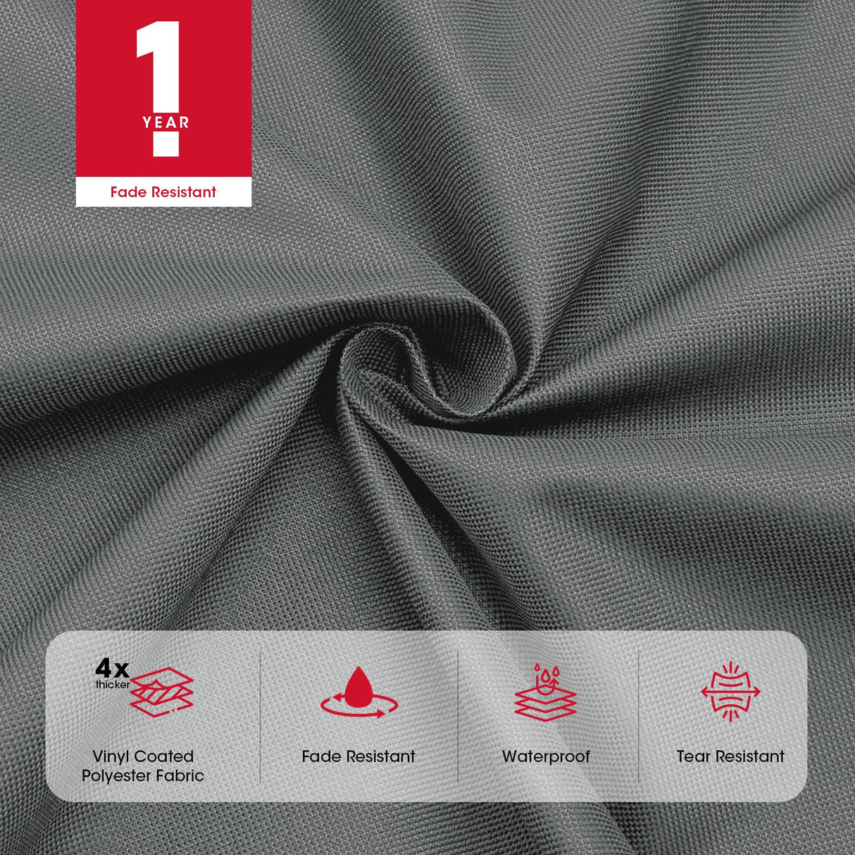 Unicook Grill Cover 75 Inch, Outdoor Heavy Duty Waterproof BBQ Grill Cover, UV & Fade Resistant Material, Compatible with Weber, Char-Broil, Nexgrill and More Grills, All Weather Resistant, Grey Unicook