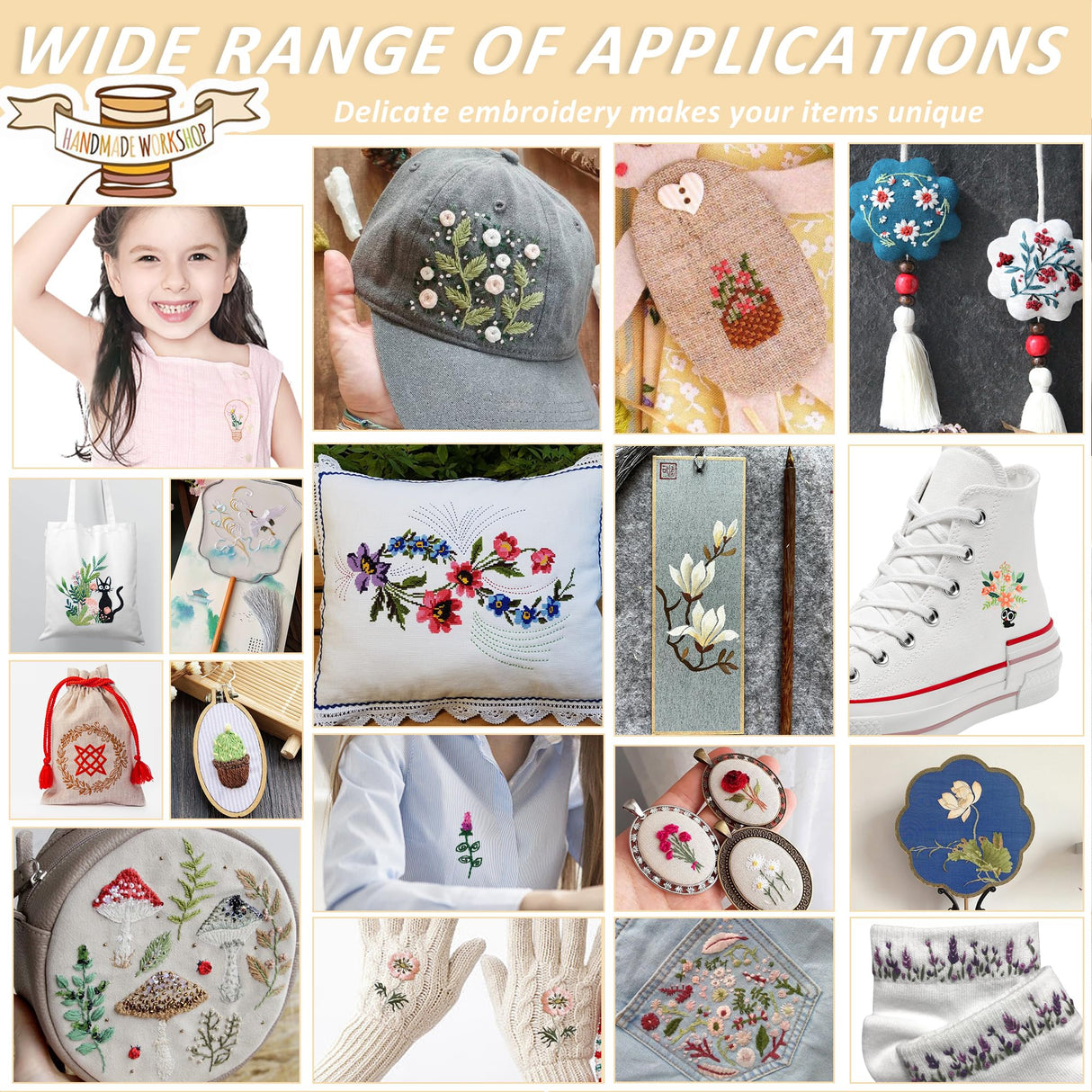 Water Soluble Stabilizer Embroidery Paper - Stick and Stitch Embroidery Paper Wash Away, 3 Sheet Embroidery Patterns, Potted Plant, Flower Book Cat Design, Hand Sewing Crafts CRASHOT