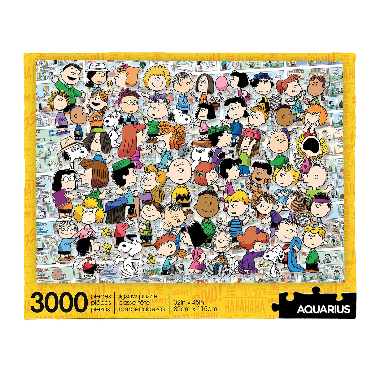 Aquarius Peanuts Cast Puzzle (3000 Piece Jigsaw Puzzle) - Officially Licensed Peanuts Merchandise & Collectibles - Glare Free - Precision Fit - 32 x 45 Inches AQUARIUS