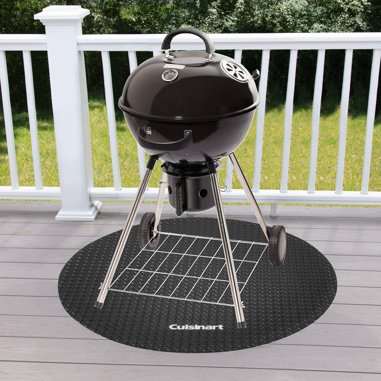 Cuisinart CGMT-046, 46" Circular Grill Mat, Mat-46, Black Cuisinart