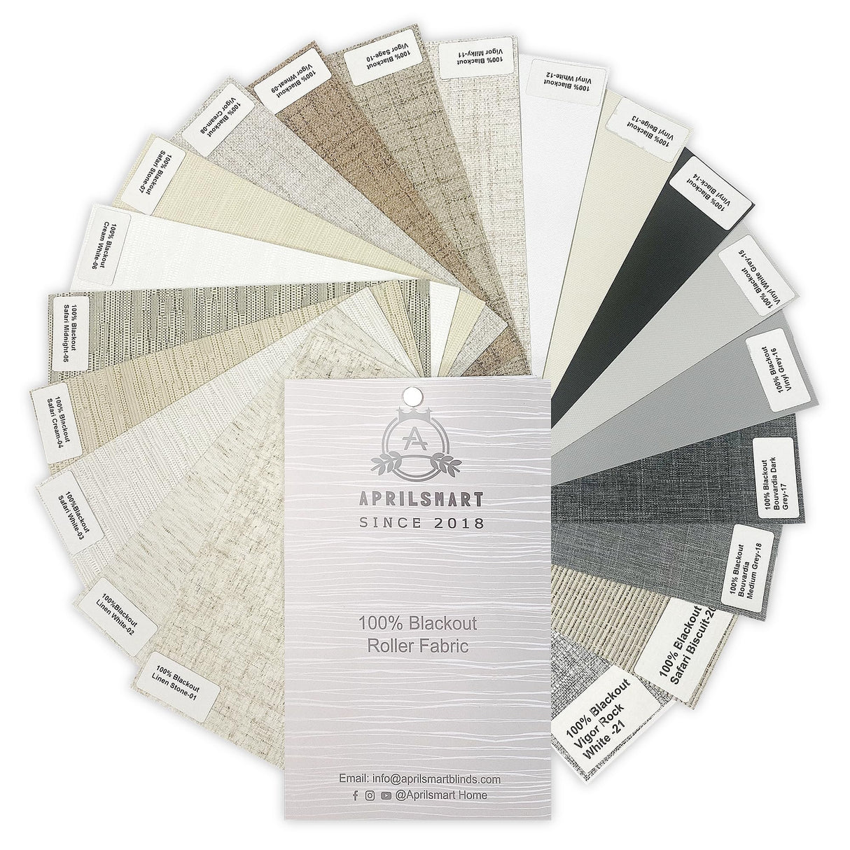 Aprilsmart Motorized Blinds with Remote,Compatible with Apple HomeKit Alexa Google Home- Voice and app Control,Motorized Roller Shades 100% Blackout (Fabric Sampl) Aprilsmart