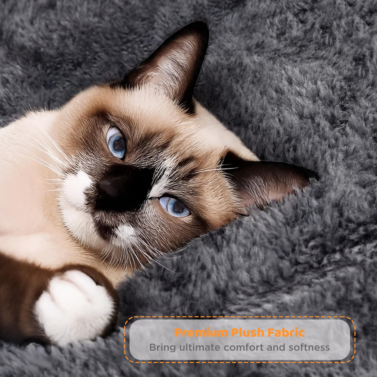 Yaheetech 64.5in Extra Large Multi-Level Cat Tree Kittens Play House Condo with Platform, Perch Hammock & Scratching Posts, Dark Gray Yaheetech