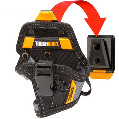 ToughBuilt - ClipTech Drill Holster - Compact Drill Holster with 5 Pockets and Loops, Drill Bit Pocket and Carabiner Loops- (TB-CT-20-S)