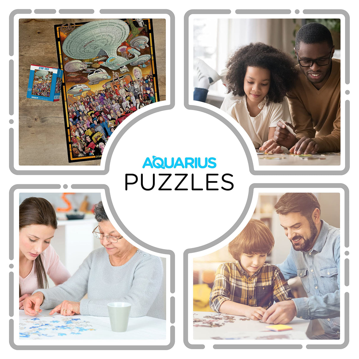 Aquarius Star Trek Next Gen Puzzle (3000 Piece Jigsaw Puzzle) - Officially Licensed Star Trek Merchandise & Collectibles - Glare Free - Precision Fit - 32 x 45 Inches AQUARIUS