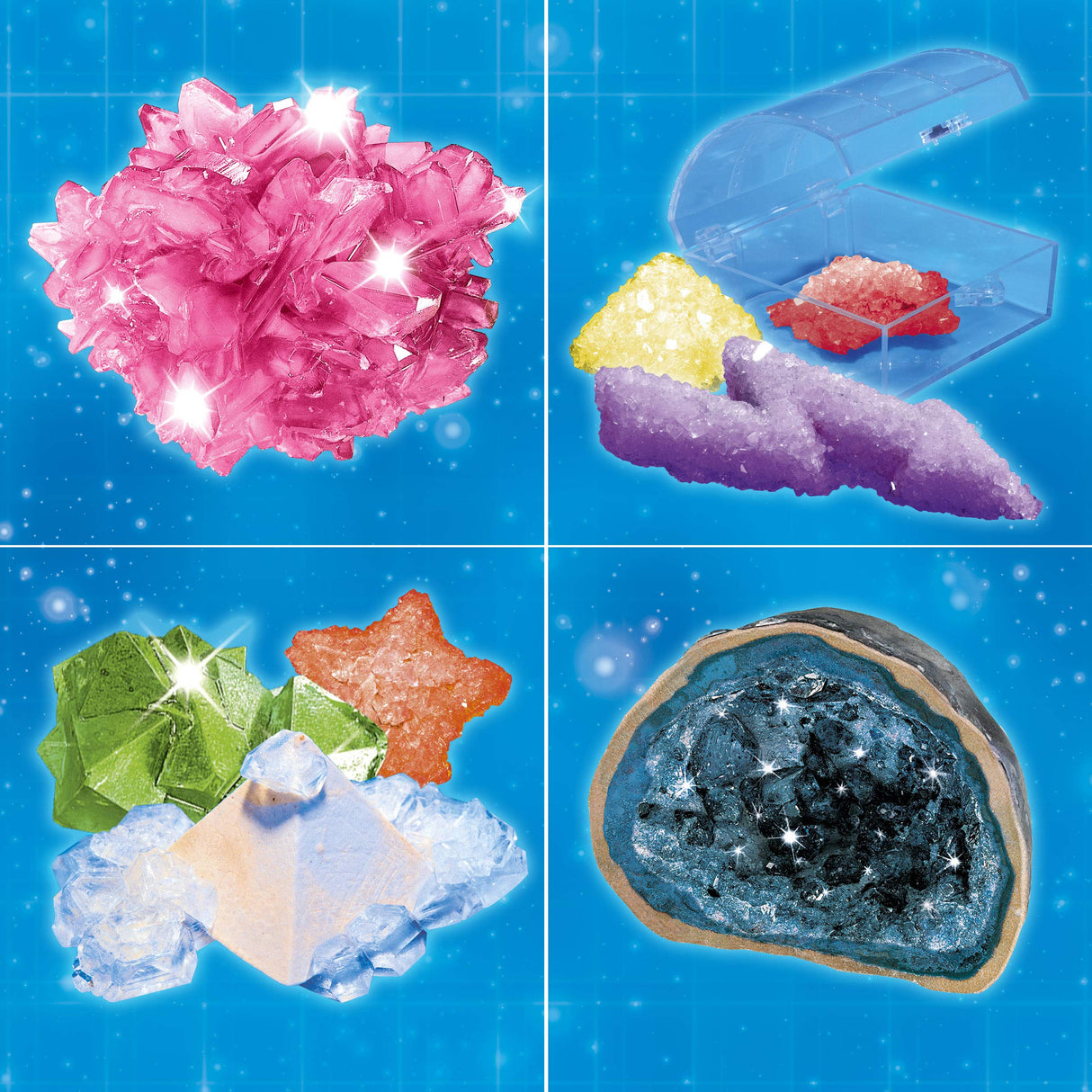 Thames & Kosmos Crystal Growing | STEM Experiment Kit | Grow Dozens of Dazzling, Colorful Crystals! | Learn about Crystallization & Conduct Classic Science Experiments | Make Crystal Geodes | Ages 10+ Thames & Kosmos