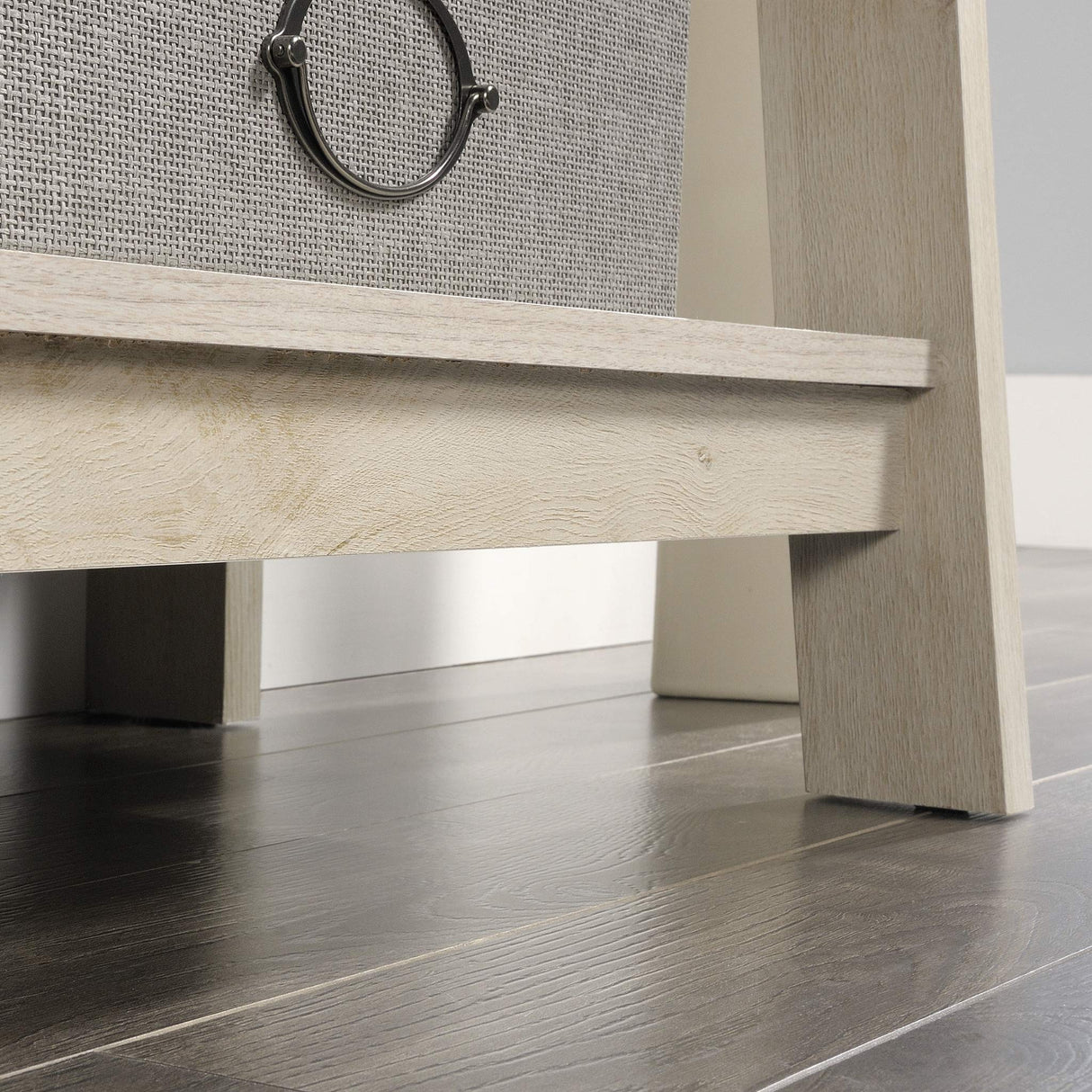 Sauder Trestle 5-Shelf Bookcase in Chalked Chestnut Finish Sauder