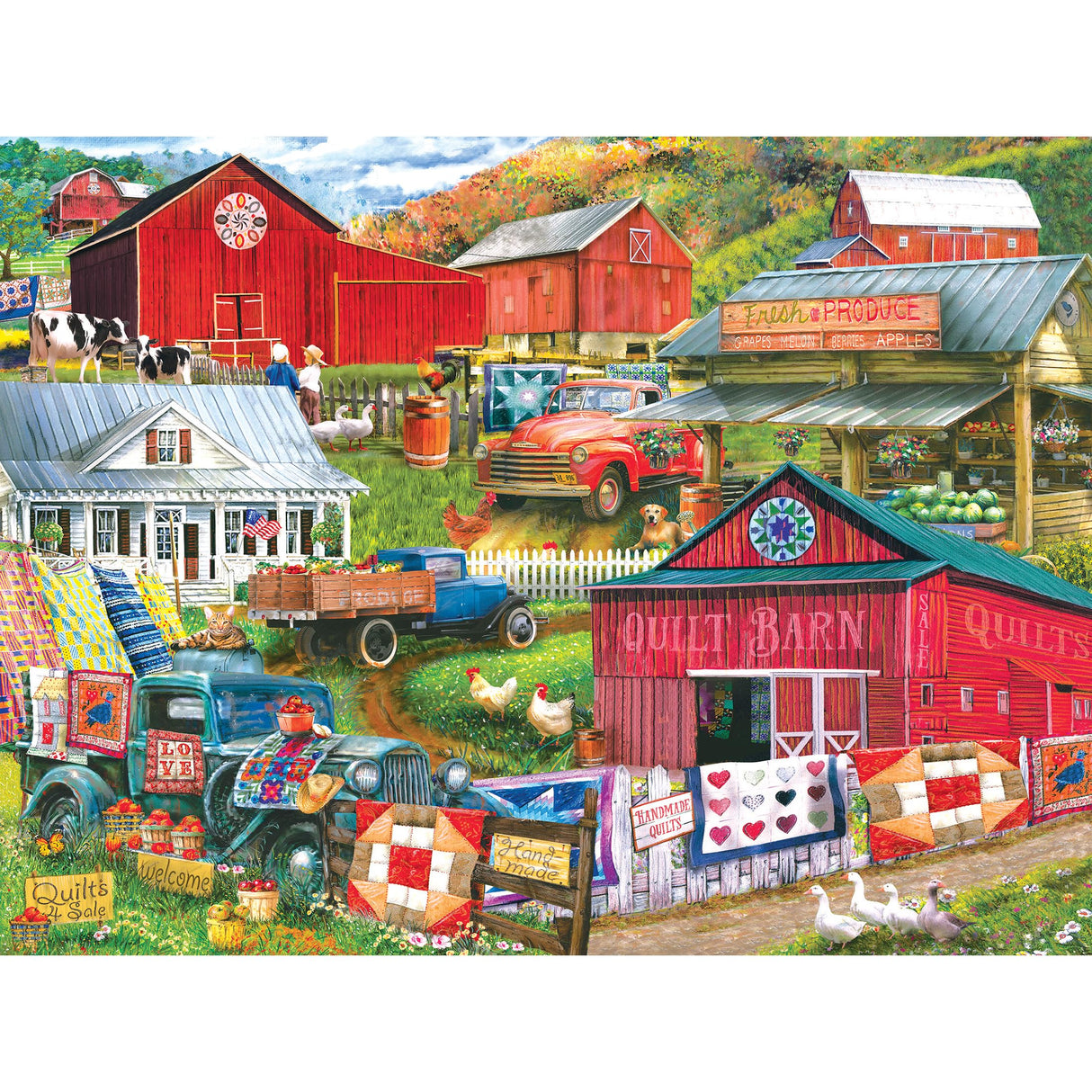 RoseArt - Puzzle Collector- Country Compilation - 300XL Piece Jigsaw Puzzle for Adults RoseArt