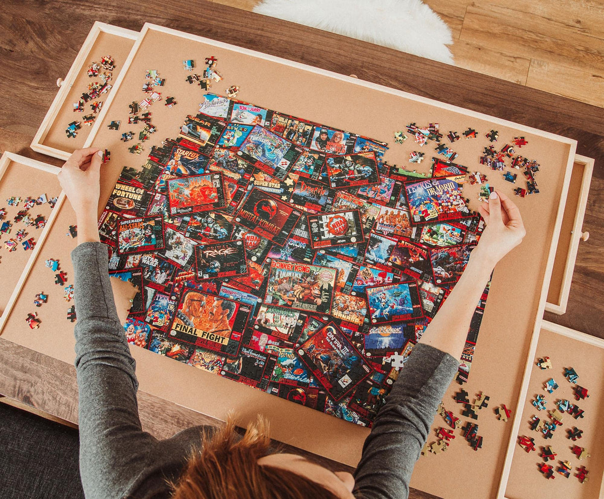 Super Never Ending Showdowns Retro Video Games 1000-Piece Jigsaw Puzzle for Adults, Kids | Interactive Brain Teaser, Educational Toys & Games, Home Activities, Building Sorting Toys for Creative Play Toynk