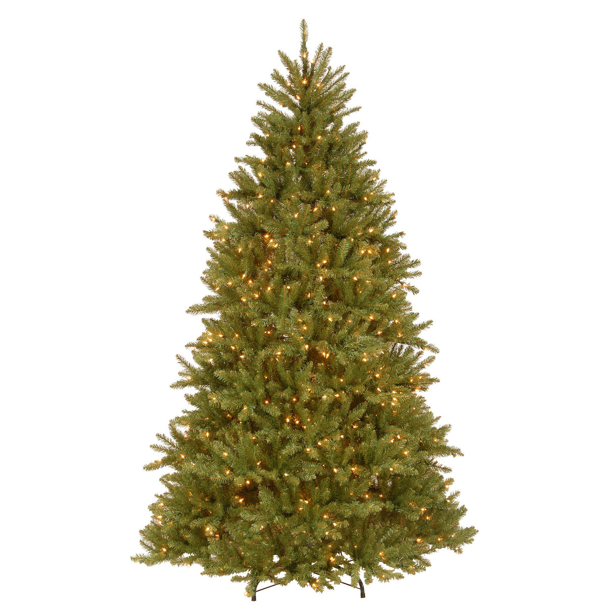 National Tree Company Pre-Lit Artificial Full Christmas Tree, Green, Dunhill Fir, White Lights, Includes Stand, 7.5 Feet National Tree Company