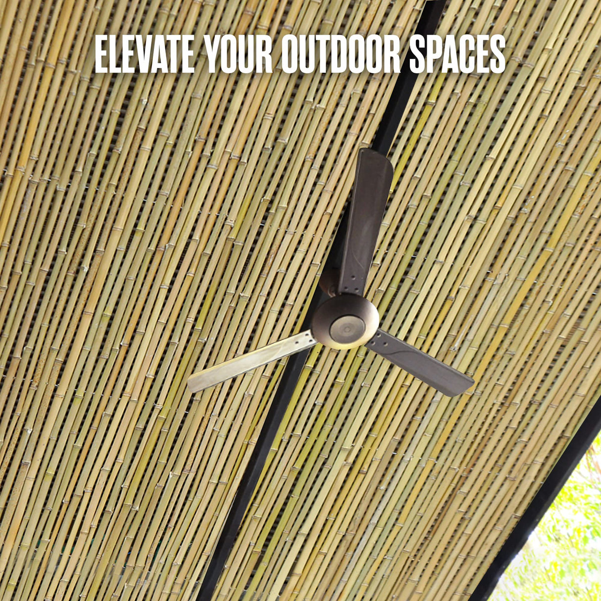 Bamboo Fence 6 Feet High, Outdoor Privacy Screen, Rolled Natural Fencing, 8ft x 6ft, 8 Foot Long Roll, Backyard Wall Covering, Private Screening Cover Panel for Patio, Balcony, Railing | Houseables Houseables