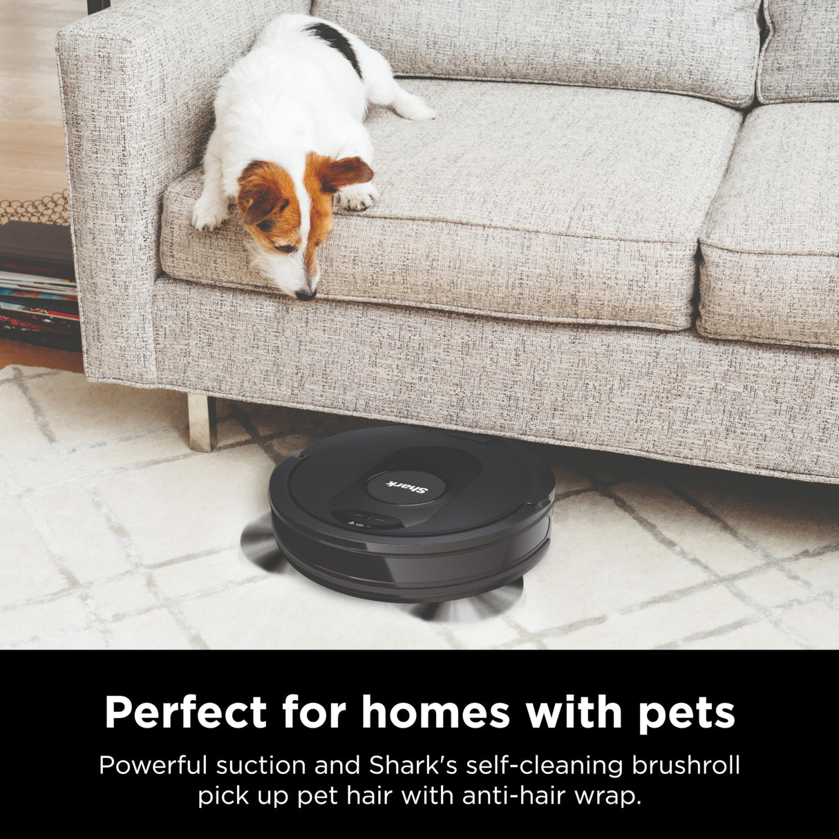 Shark AV2501S AI Ultra Robot Vacuum, with Matrix Clean, Home Mapping, 30-Day Capacity HEPA Bagless Self Empty Base, Perfect for Pet Hair, Wifi, Dark Grey Shark