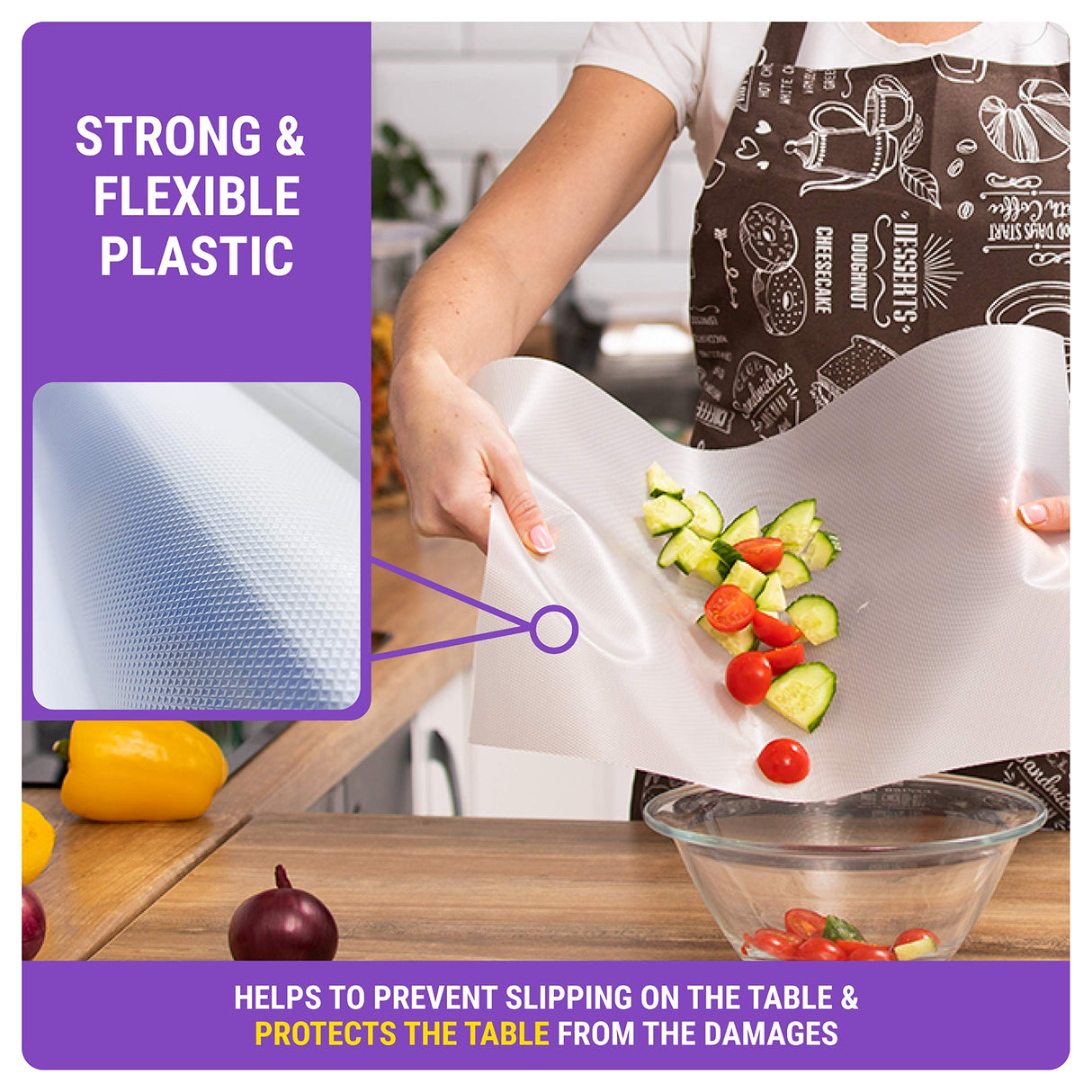 Disposable Plastic Cutting Board Sheets for BBQ & Camping – Large Flexible Chopping Boards – Cutting Mats for Kitchen and Outdoor 32' OutFormal