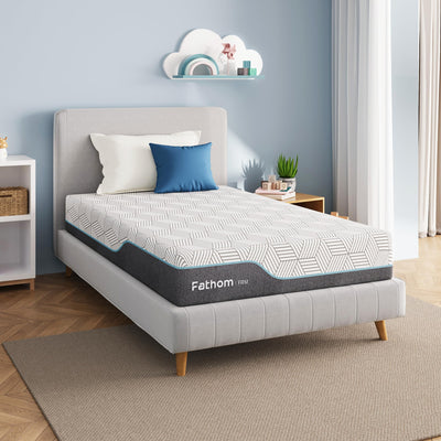 FATHOM Firm Full Mattress 8 Inch Memory Foam Mattress Full Size Bed in a Box for Back Pain Relief and Cool Sleep with Gel Foam and Removeable Fiberglass Free Cover, CertiPUR-US Certified