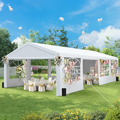 20'x30' Heavy Duty Party Tent, Large Party Canopy Wedding Event Tent with Removable Sidewalls & 4 Sand Bags for Parties, Carpas para Fiestas (20x30 FT)