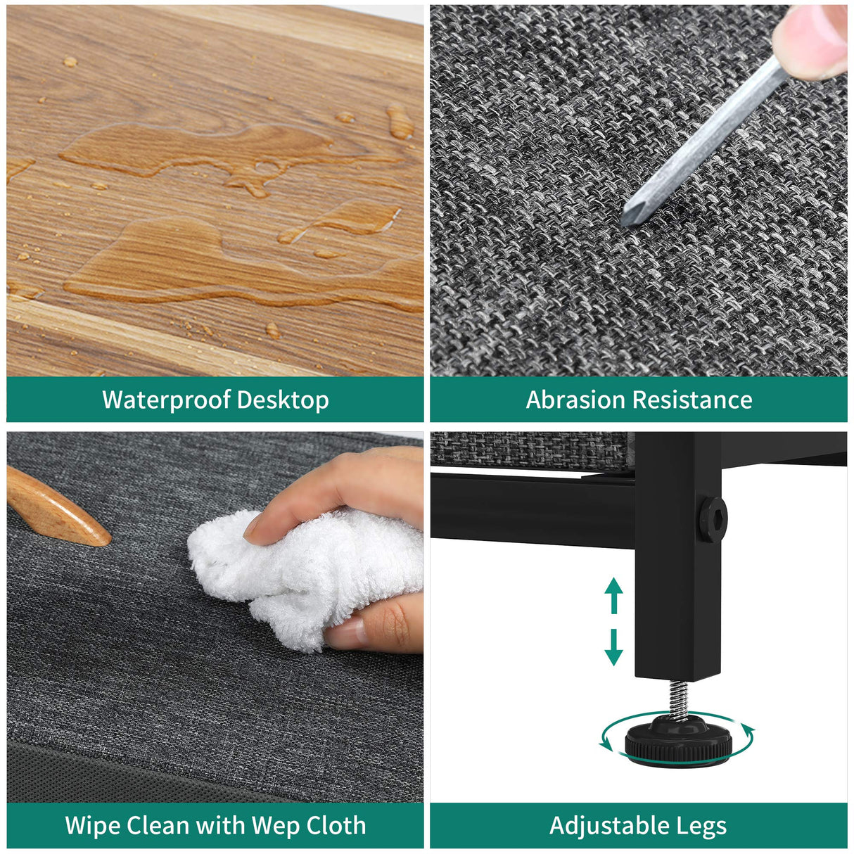 YITAHOME Dresser for Bedroom with 9 Drawers, Fabric Storage Dresser, Closet Dresser & Chest of Drawers for Living Room, Closets - Sturdy Steel Frame, Wooden Top & Easy Pull Fabric Bins(Dark Grey) YITAHOME