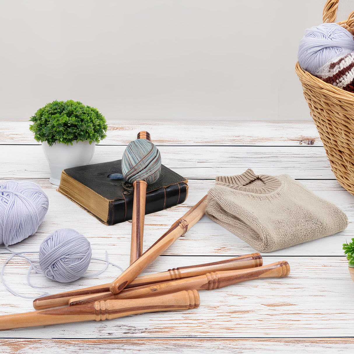 Nostepinne Maple Wood Center Pull Ball Yarn Winder | Knitting Crochet Accessories | Yarn Storage | Nagina International (Candy) Nagina International