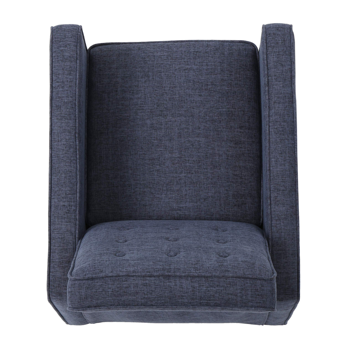 Christopher Knight Home Mervynn Mid-Century Modern Fabric Recliner, Dark Blue GDFStudio