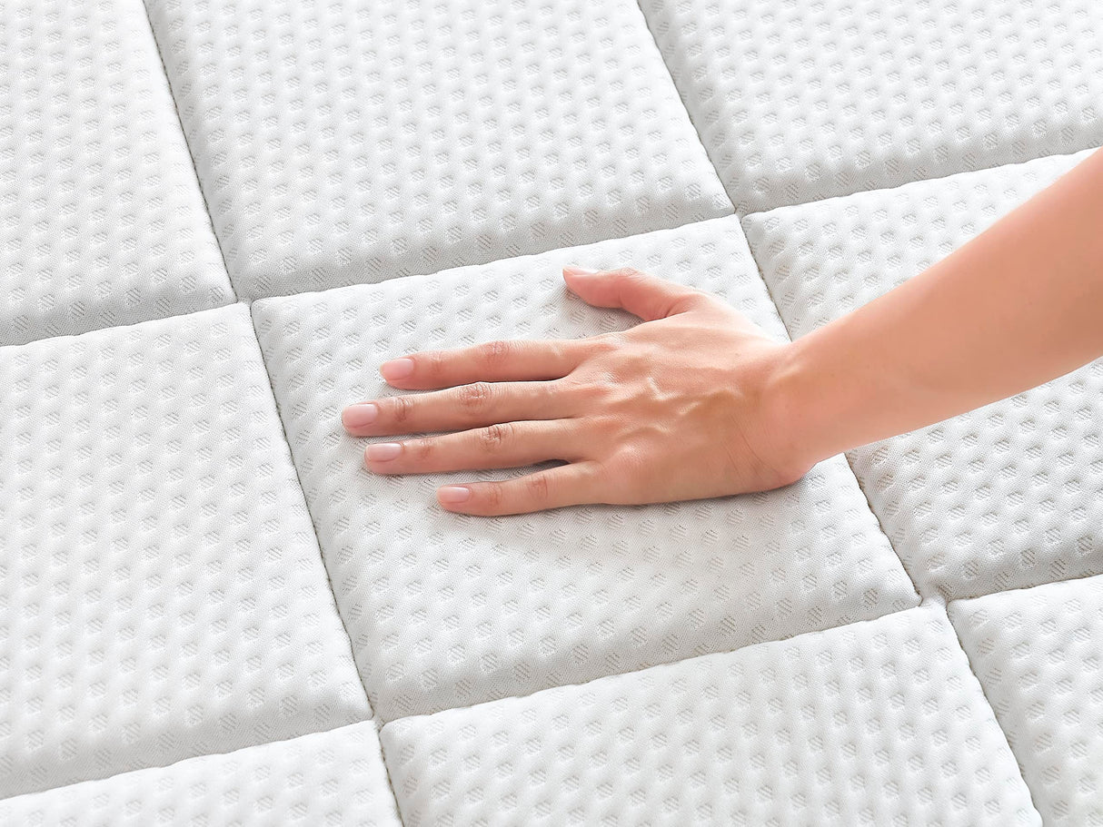 Oliver & Smith 8 Inch California King Mattress - Breathable Euro Top Hybrid with Medium Firm Bonnell Coil Support - High Density Foam, Cotton Cover Cal King Mattress in A Box - White OLIVER & SMITH SINCE 1921